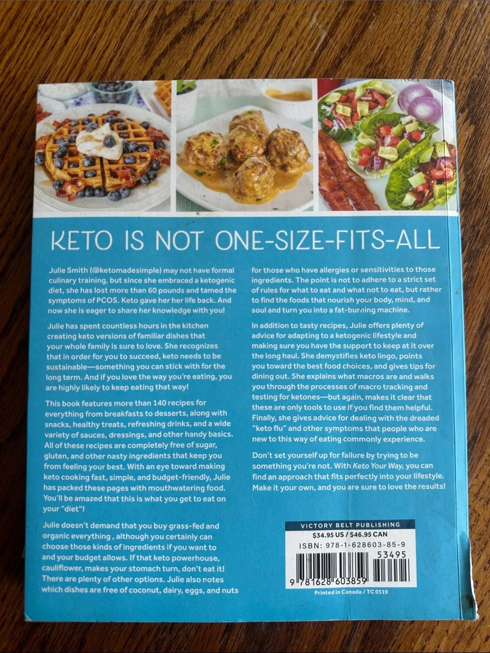 Keto Your Way by Julie Smith - White & Blue Cover